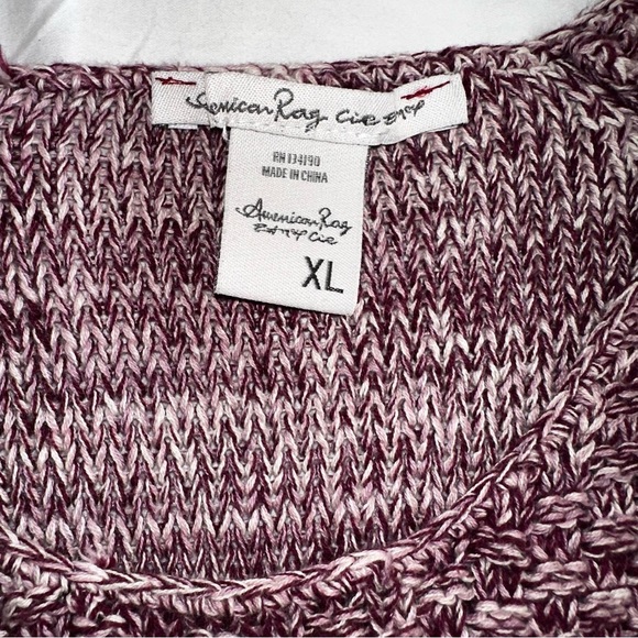 American Rag 100% cotton Fringe Hem Sweater size XL - Picture 2 of 5